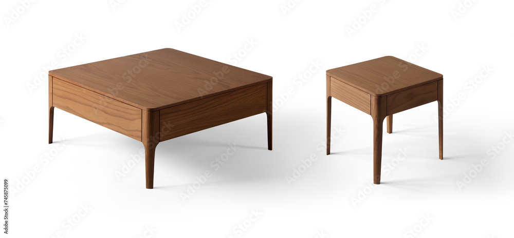 coffee table isolated white background . wooden coffee table isolated white background . wooden