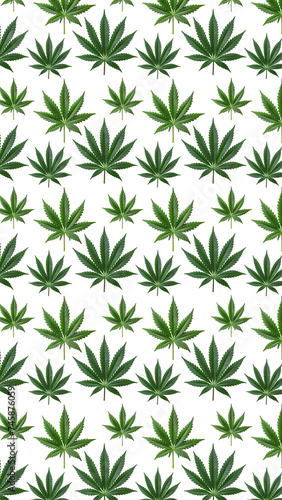 Green cannabis leafs pattern.