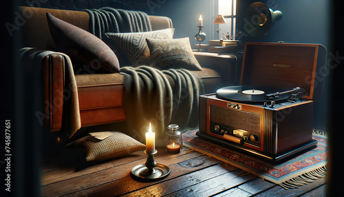 Vintage Vibes in a Cozy Listening Room