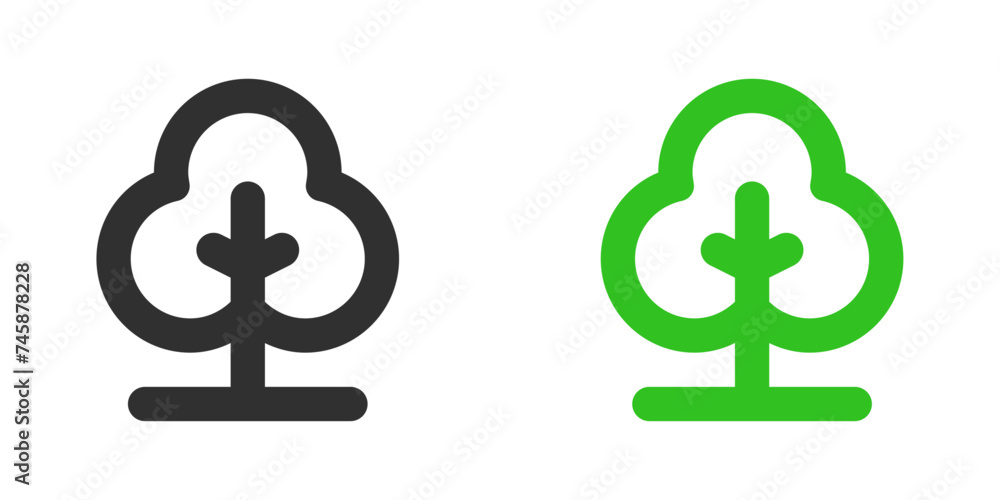 Tree sign icon vector illustration Tree sign icon vector illustration