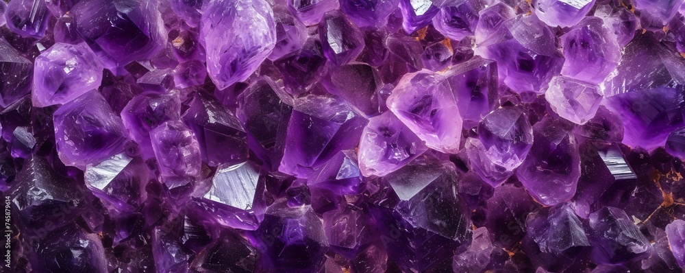 Close up texture of purple amethyst. Close up texture of purple amethyst.