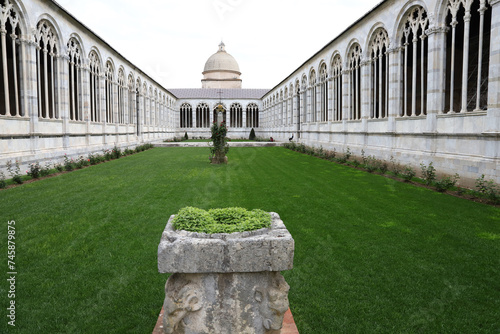 Fotótapéta The Old Monumental Cemetery in Pisa, Tuscany region, Italy.