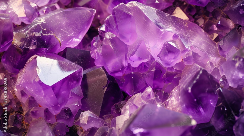 Close up texture of purple amethyst. Close up texture of purple amethyst.