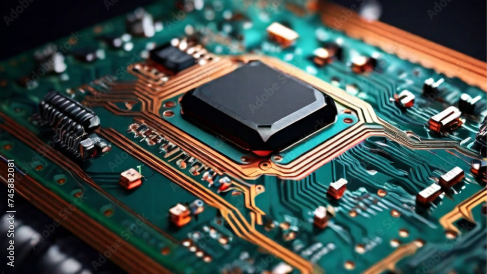 AI circuit board technology system. Generative AI. AI circuit board technology system. Generative AI.