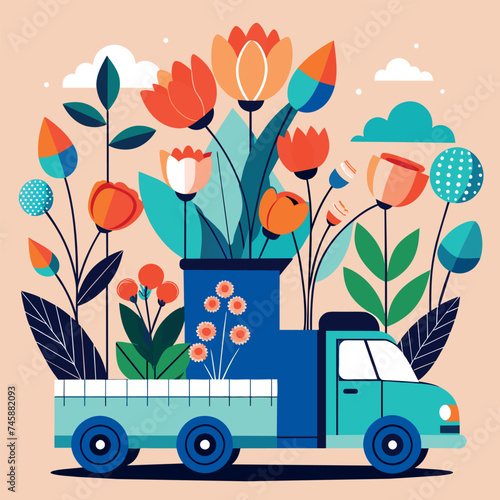 flowers delivery creative approach, studio , minimalism