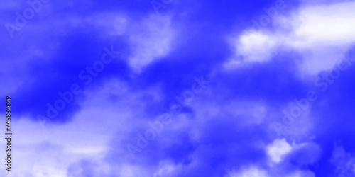Modern Clouds and sky with pastel colors Sweet color with beautiful nature. Blue watercolor canvas texture background. The sky, white clouds, a beautiful background for design and presentation. 

