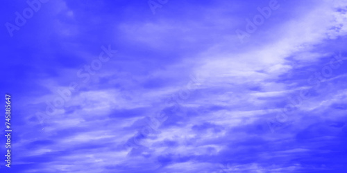 Modern Clouds and sky with pastel colors Sweet color with beautiful nature. Blue watercolor canvas texture background. The sky, white clouds, a beautiful background for design and presentation. 

