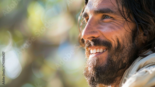 With a gentle smile, Jesus converses with his disciples, his words filled with compassion and insight, nurturing their faith and deepening their understanding of his teachings.