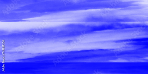 Modern Clouds and sky with pastel colors Sweet color with beautiful nature. Blue watercolor canvas texture background. The sky, white clouds, a beautiful background for design and presentation. 

