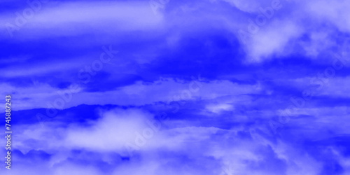 Modern Clouds and sky with pastel colors Sweet color with beautiful nature. Blue watercolor canvas texture background. The sky, white clouds, a beautiful background for design and presentation. 

