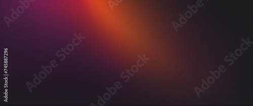 Dark vibrant color gradient poster background  red orange purple blurred swirl on dark  grain texture effect