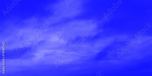 Modern Clouds and sky with pastel colors Sweet color with beautiful nature. Blue watercolor canvas texture background. The sky, white clouds, a beautiful background for design and presentation. 

