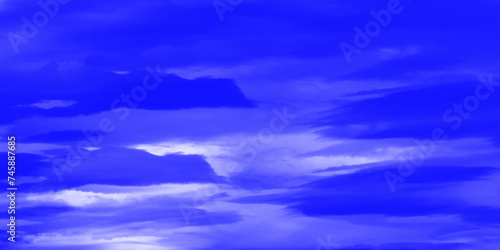 Modern Clouds and sky with pastel colors Sweet color with beautiful nature. Blue watercolor canvas texture background. The sky, white clouds, a beautiful background for design and presentation. 

