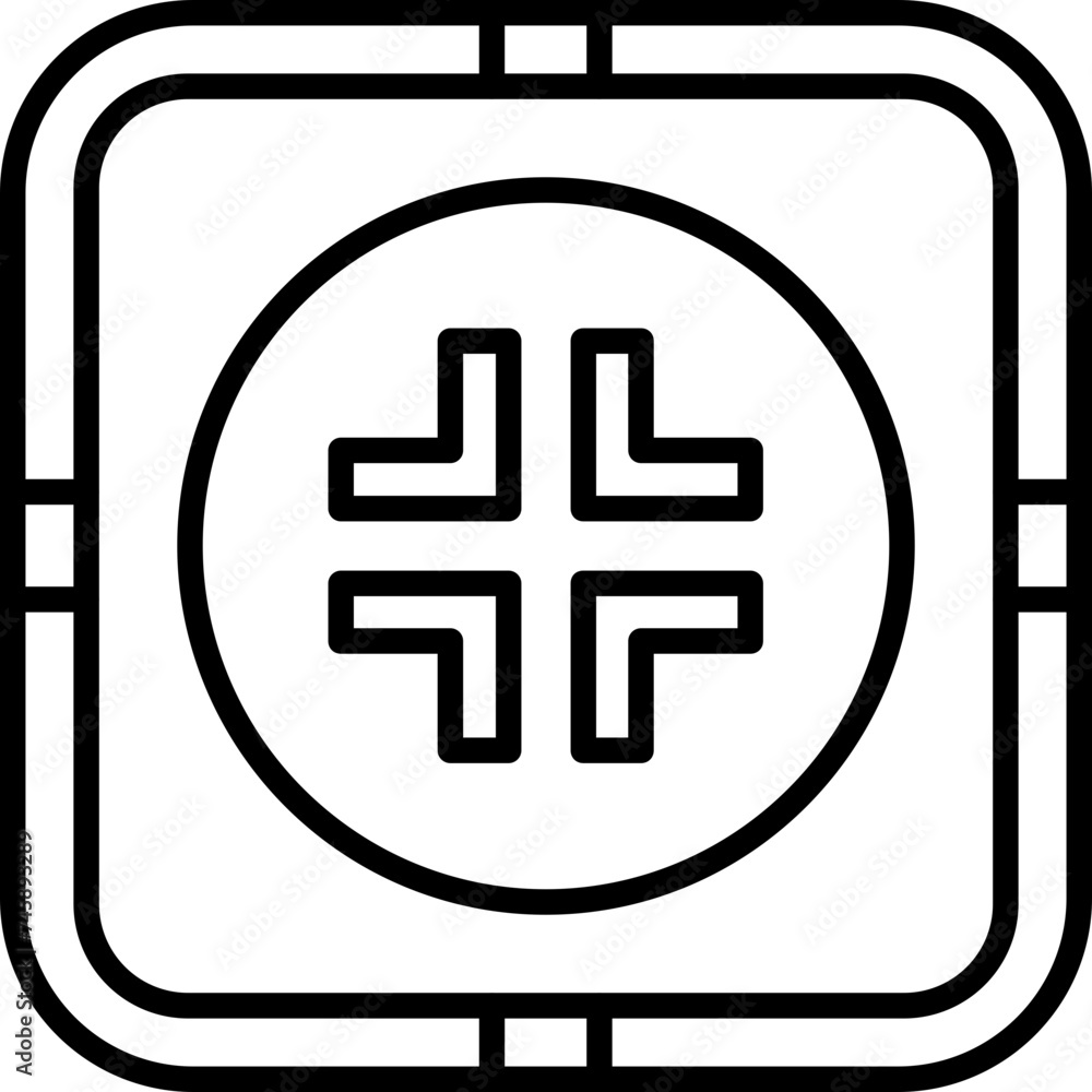 Fototapeta premium Exit Full Icon