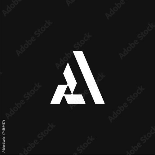 modern letter AA logo concept vector icon