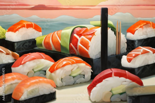 Sushi by generative AI.