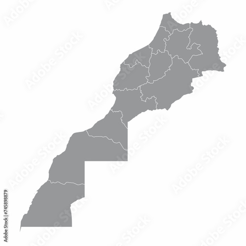 Morocco regions map