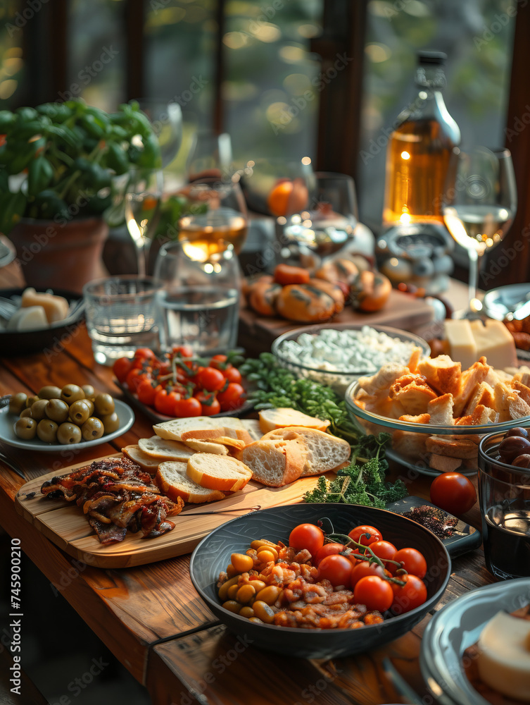Obraz premium buffet food in a restaurant