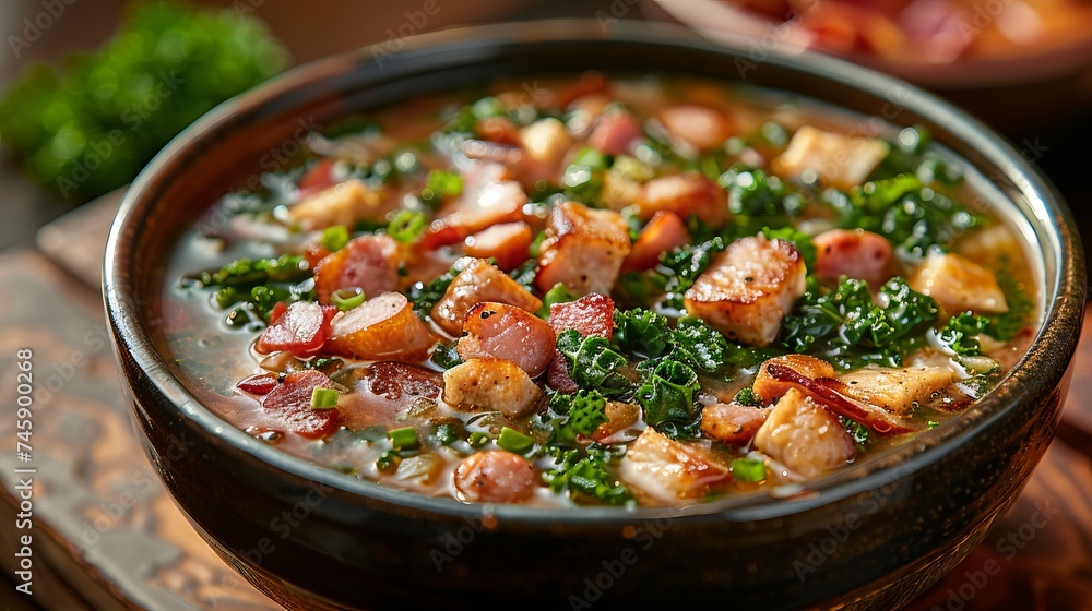 creamy cabbage soup with smoked sausage and fried bacon creamy cabbage soup with smoked sausage and fried bacon