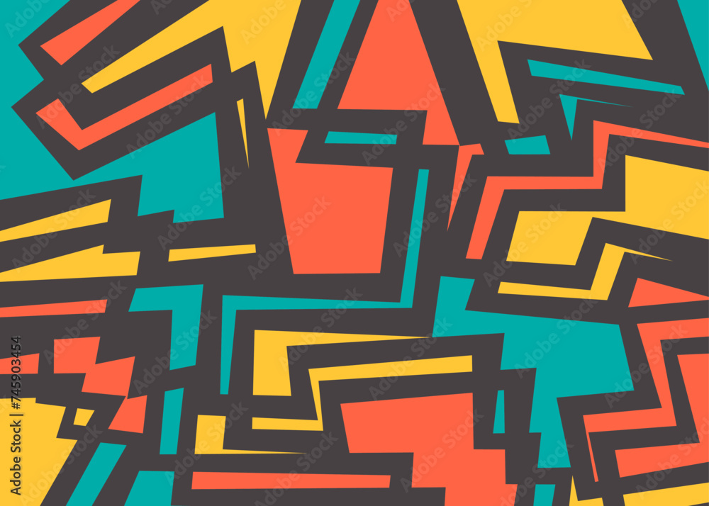 Abstract background with colorful geometric pattern Abstract background with colorful geometric pattern