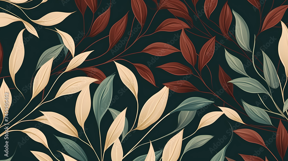 Abstract fabric, botanical art background Abstract fabric, botanical art background