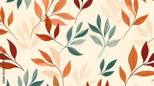 Abstract fabric  botanical art background