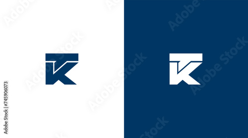 TK Letter Logo Design, TK icon Brand identity Design Monogram Logo