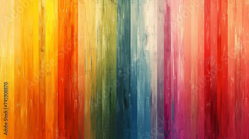A simple and artsy depiction of a rainbow.