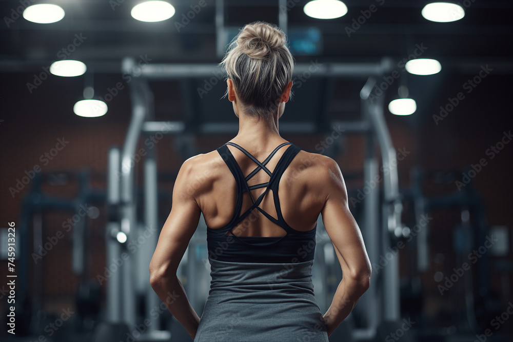 Elderly people pensioners working out in modern interior big spacious gym Generative AI illustration Elderly people pensioners working out in modern interior big spacious gym Generative AI illustration