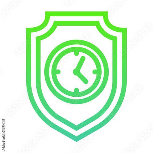 Time Keeper Gradient Linear Style