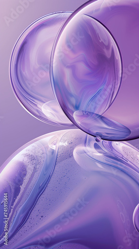 Abstract background with water. AI generated art illustration.