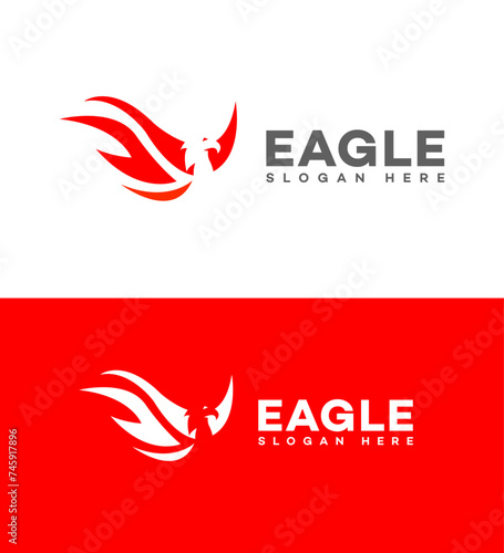 Eagle Logo Icon Brand Identity Sign Symbol . Vector Logo Design Template