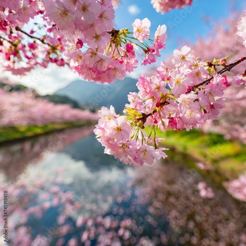 桜の背景素材