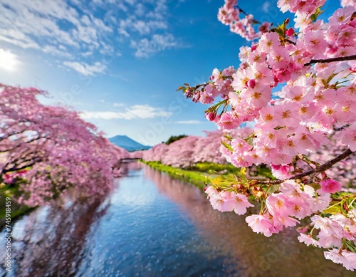 桜の背景素材