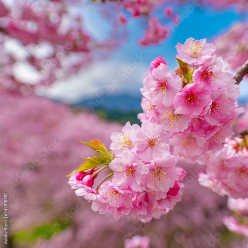 桜の背景素材