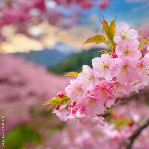 桜の背景素材