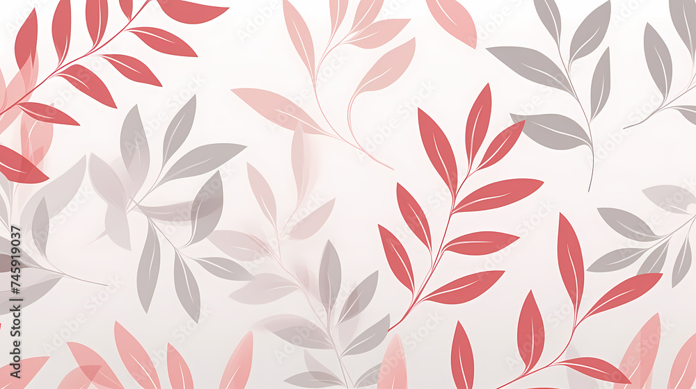 Abstract botanical art background vector, natural hand drawn pattern design Abstract botanical art background vector, natural hand drawn pattern design