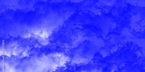 Clouds and sky with pastel colors Sweet color with beautiful nature. Blue watercolor canvas texture background. The sky, white clouds, a beautiful background for design and presentation. blue sky..
