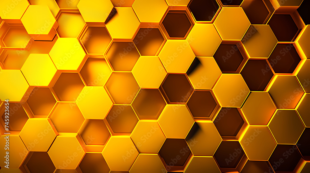 Abstract background with hexagonal network Abstract background with hexagonal network