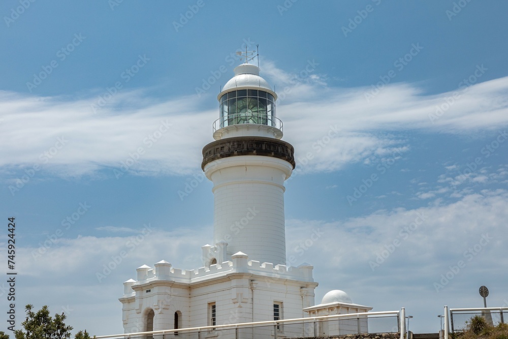 Cape Byron Light, also called the Cape Byron Lightstation, overlooks the Pacific Ocean near the most easterly point of mainland Australia. The active lighthouse is a heritage site.