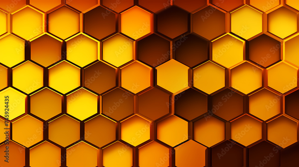 Abstract background with hexagonal network Abstract background with hexagonal network