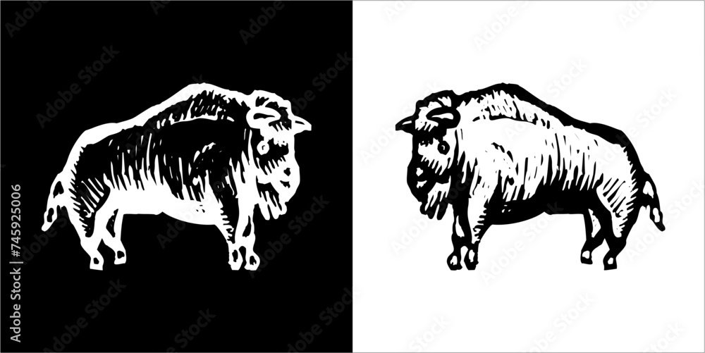 Illustration vector graphics of ZooWoodcuts icon Illustration vector graphics of ZooWoodcuts icon