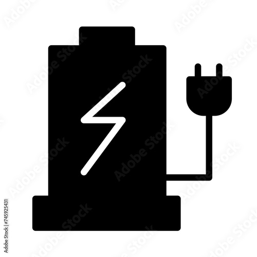 Battery Power Charge Glyph Icon