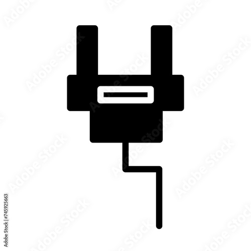 Energy Plug Power Glyph Icon