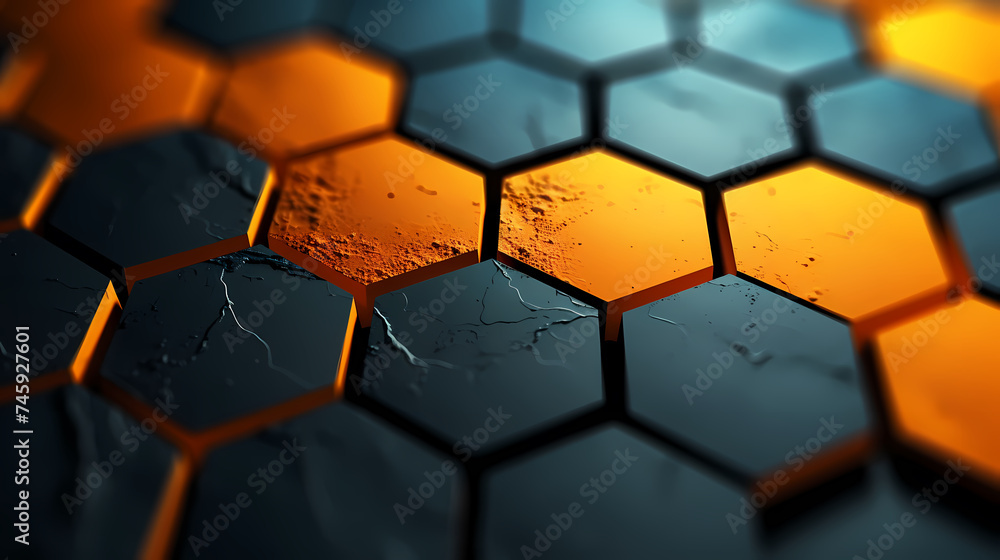 Hexagon geometry, hexagon print texture background banner panorama Hexagon geometry, hexagon print texture background banner panorama