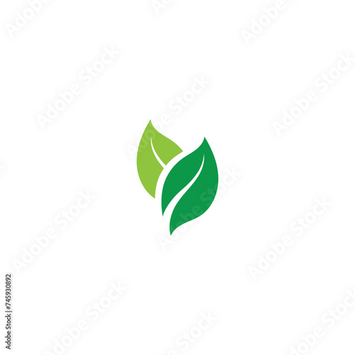 Logos of green Tree leaf ecology © Jhon