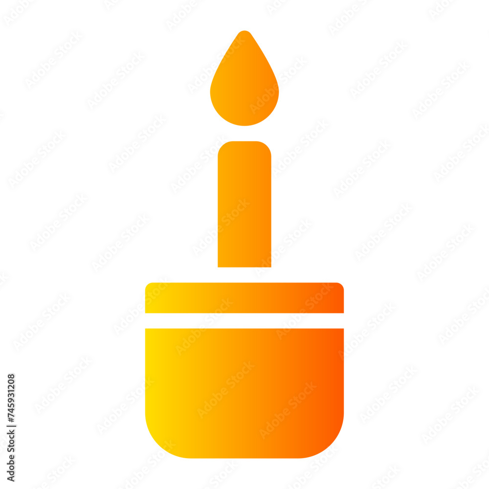 candle gradient icon candle gradient icon