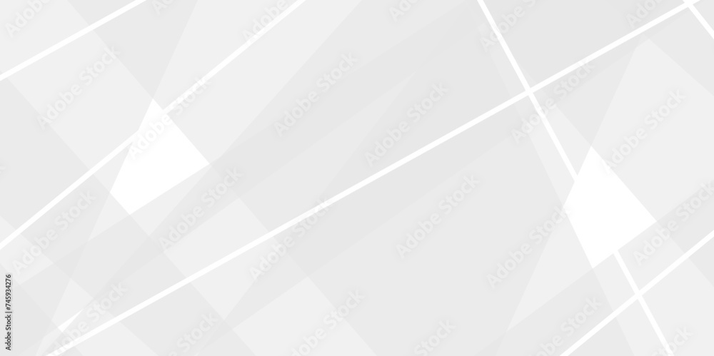Fototapeta premium Abstract background with white and gray and geometric style with simple lines and corners, triangle as background geometric style with simple lines and corners, triangle as background paper texture 