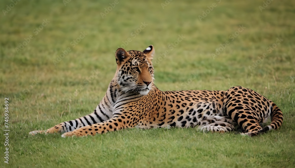 leopard in the grass