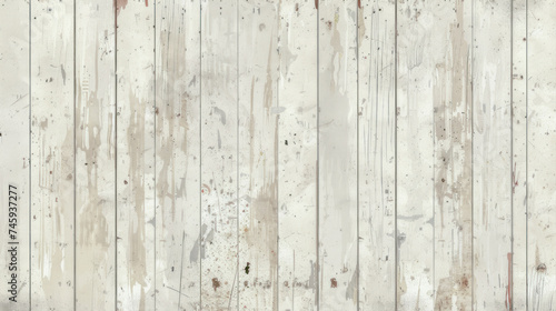 Texture of a wooden surface with peeling white paint 